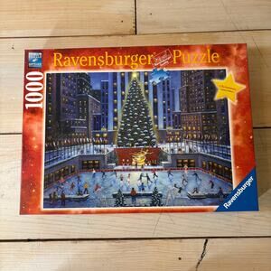 Ravensburger EUC NYC Christmas 1000 Piece Puzzle Ltd. Edition Rockefeller Center